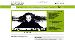 Desktop Screenshot of castingportalen.dk